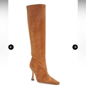 NWOB Staud CAMEL SUEDE CAMI BOOT Size 39.5